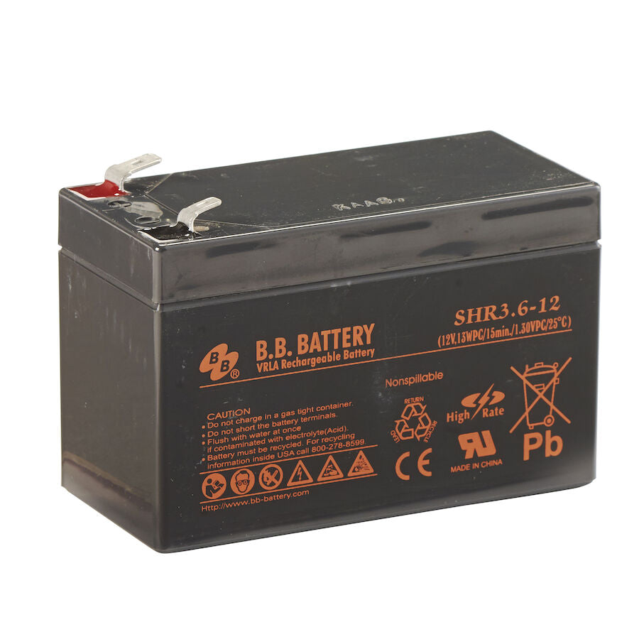 BATTERY-WET, 12V 3.6AH, SEALED (2CL)